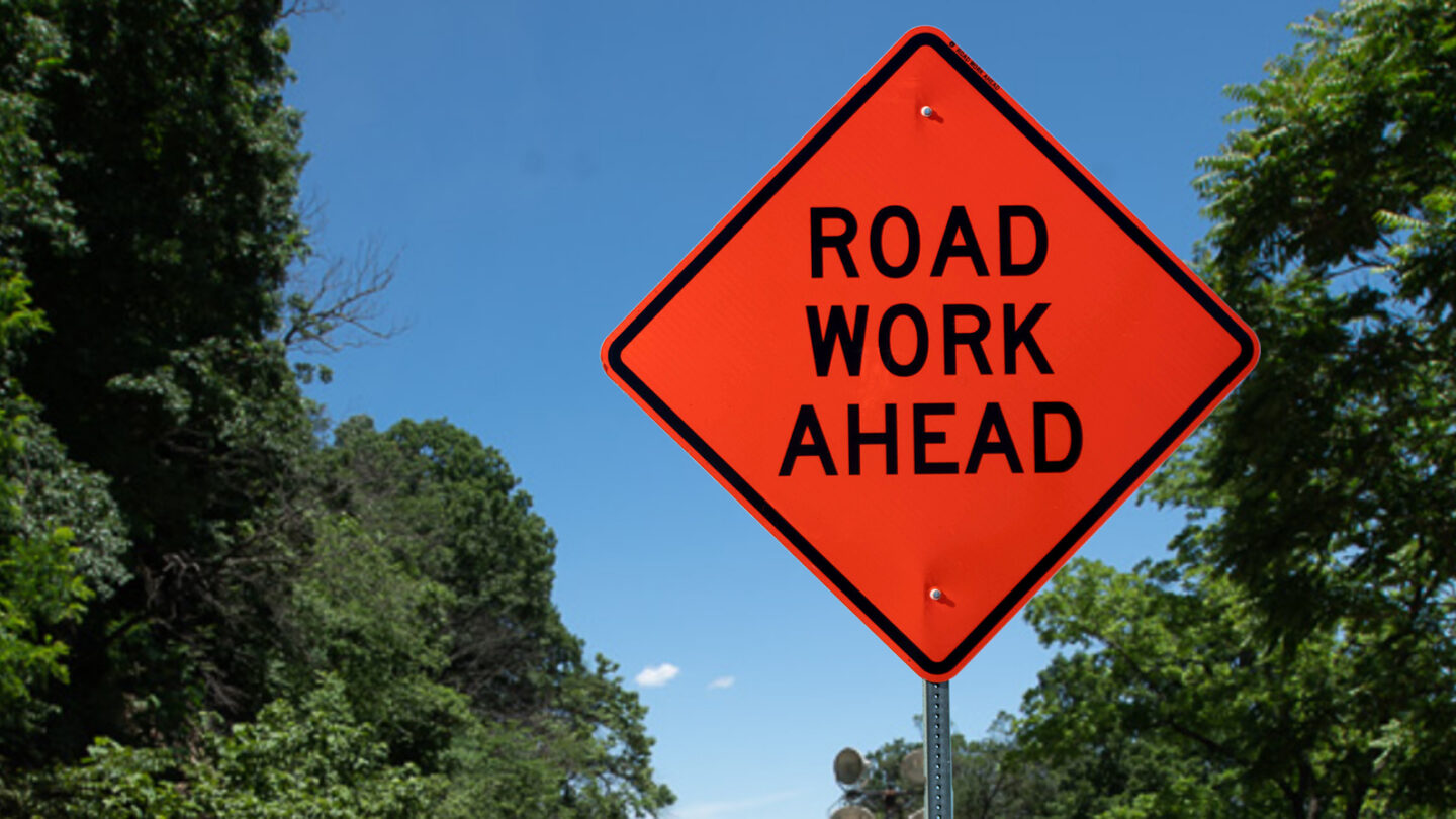 VDOT Road Work Ahead